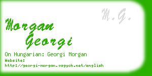 morgan georgi business card